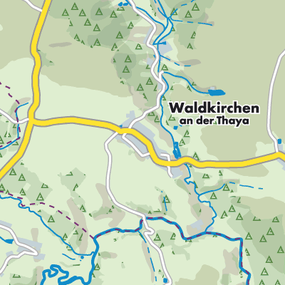 Übersichtsplan Waldkirchen an der Thaya