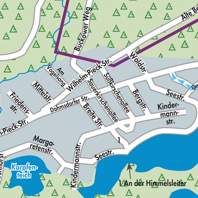 Stadtplan Waldsieversdorf