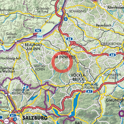 Landkarte Waldzell