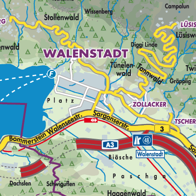 Übersichtsplan Walenstadt