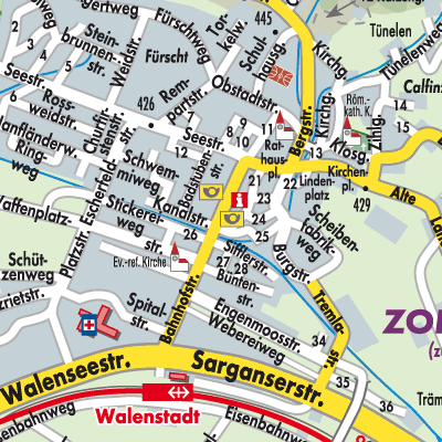 Stadtplan Walenstadt