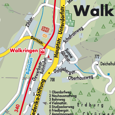 Stadtplan Walkringen