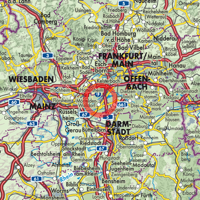 Landkarte Walldorf