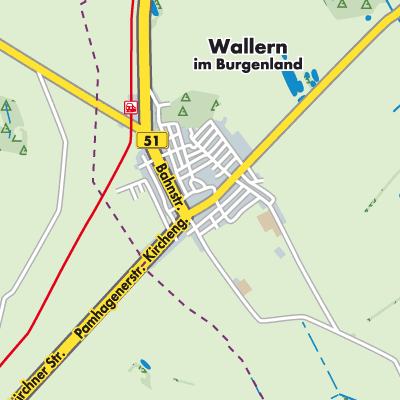 Übersichtsplan Wallern im Burgenland