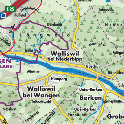 Übersichtsplan Walliswil bei Niederbipp