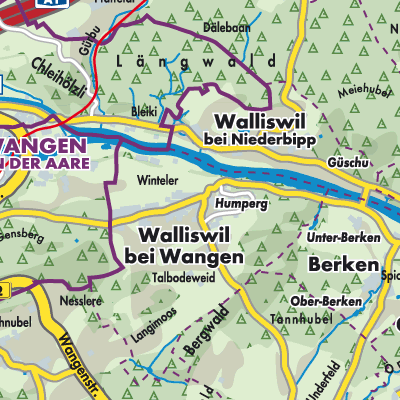 Übersichtsplan Walliswil bei Wangen