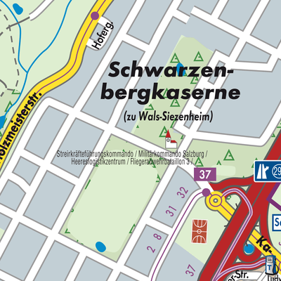Stadtplan Wals-Siezenheim