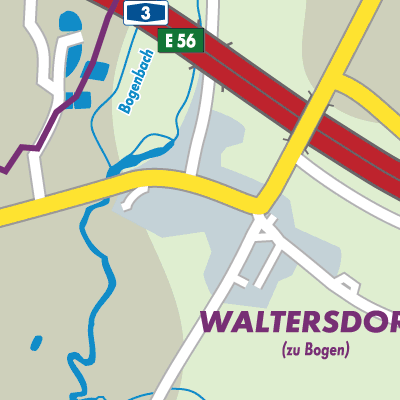 Stadtplan Waltersdorf