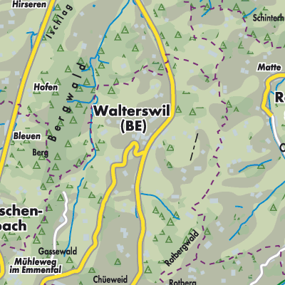 Übersichtsplan Walterswil (BE)