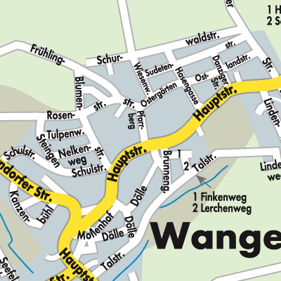 Stadtplan Wangen
