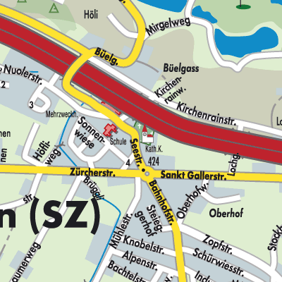 Stadtplan Wangen (SZ)