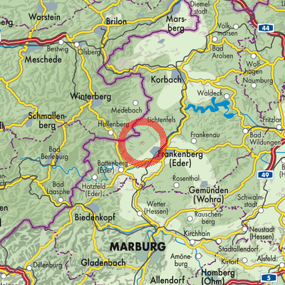 Landkarte Wangershausen