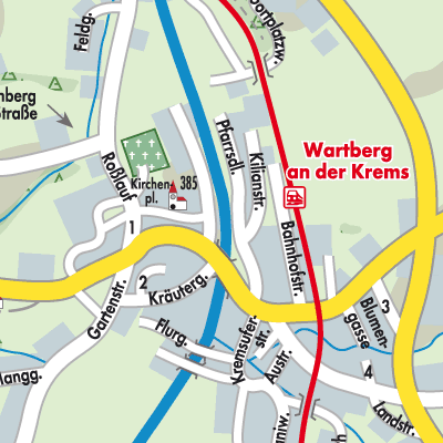 Stadtplan Wartberg an der Krems