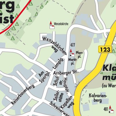 Stadtplan Wartberg ob der Aist