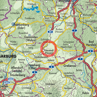 Landkarte Wasenberg