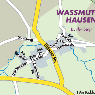 Stadtplan Waßmuthshausen