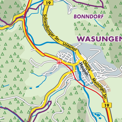 Übersichtsplan Wasungen