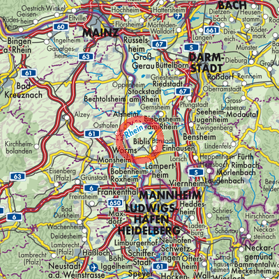 Landkarte Wattenheim