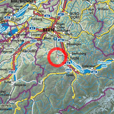 Landkarte Wattenwil