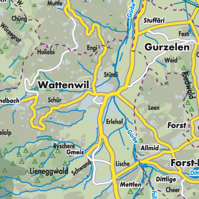 Übersichtsplan Wattenwil