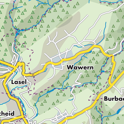 Wawern Stadtpläne und Landkarten