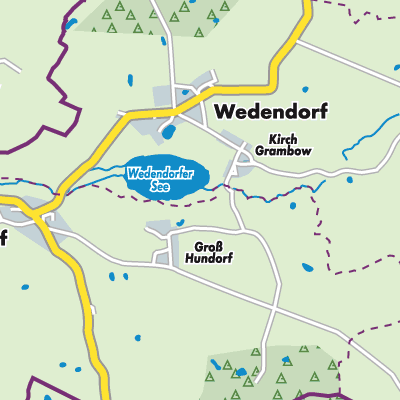 Übersichtsplan Wedendorfersee