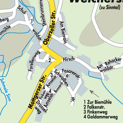 Stadtplan Weichersbach