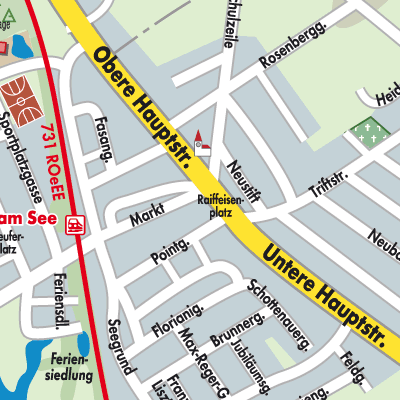 Stadtplan Weiden am See