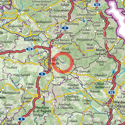 Landkarte Weidenberg (VGem)