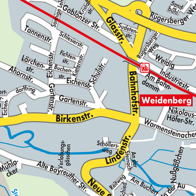 Stadtplan Weidenberg (VGem)