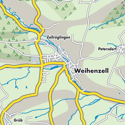 Übersichtsplan Weihenzell (VGem)