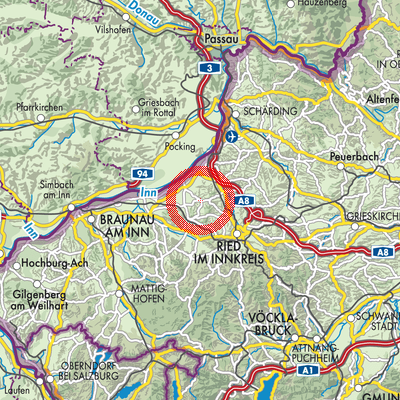 Landkarte Weilbach