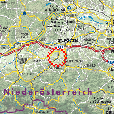 Landkarte Weinburg