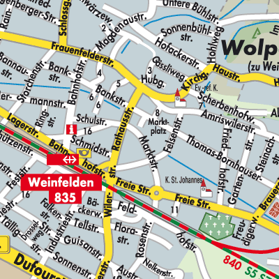 Stadtplan Weinfelden