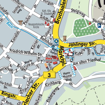 Stadtplan Weingarten