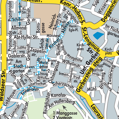 Stadtplan Weingarten