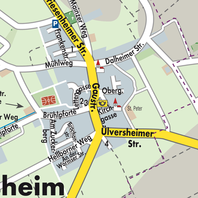 Stadtplan Weinolsheim