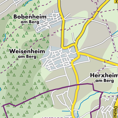Übersichtsplan Weisenheim am Berg