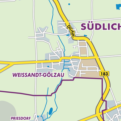 Übersichtsplan Weißandt-Gölzau