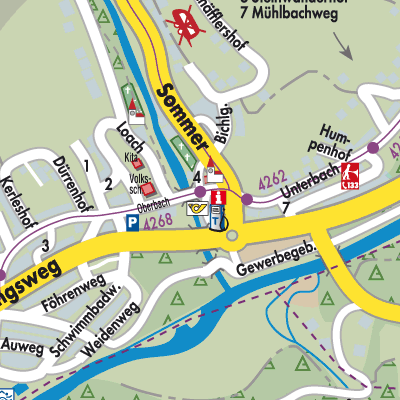 Stadtplan Weißenbach am Lech