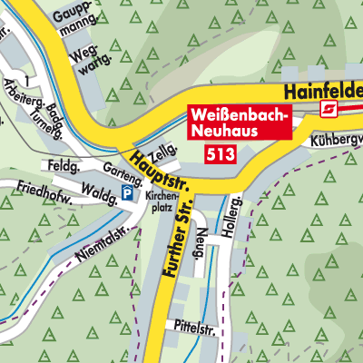 Stadtplan Weissenbach an der Triesting