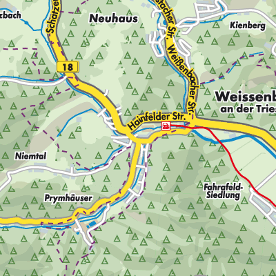 Übersichtsplan Weissenbach an der Triesting