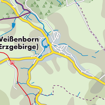Übersichtsplan Weißenborn/Erzgebirge