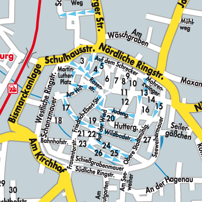 Stadtplan Weißenburg i. Bay.