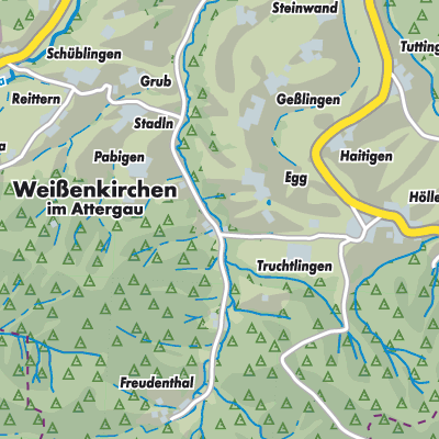 Übersichtsplan Weißenkirchen im Attergau