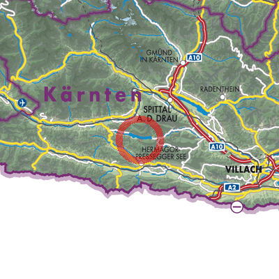 Landkarte Weißensee