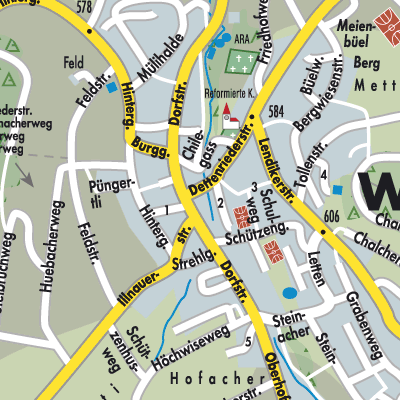 Stadtplan Weisslingen