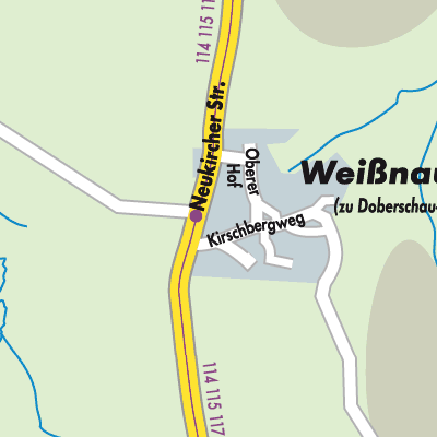 Stadtplan Weißnaußlitz - Běłe Noslicy