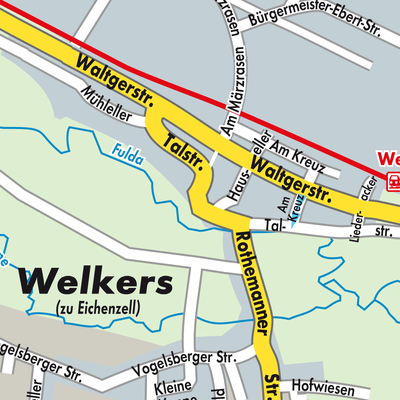 Stadtplan Welkers