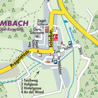 Stadtplan Wembach-Hahn